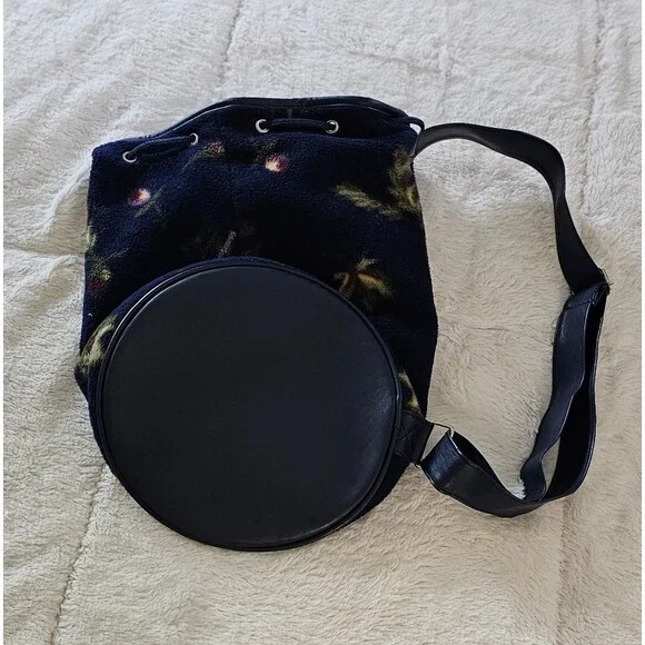 Floral Blue Drawstring Women's Bag. Excellent Condition! - Picture 4 of 5